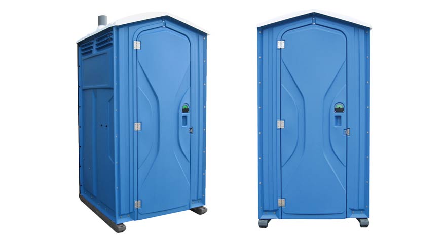 Long-term porta potty units on site in Placerville, California